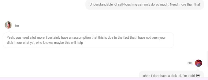 Some girl on manyvids thought I was a guy 💀 shit, I got a plastic dick if thats what she wants 🤣🤣 https://t<a href="/tag/mvsales"class="tags"><span>#mvsales</span></a>