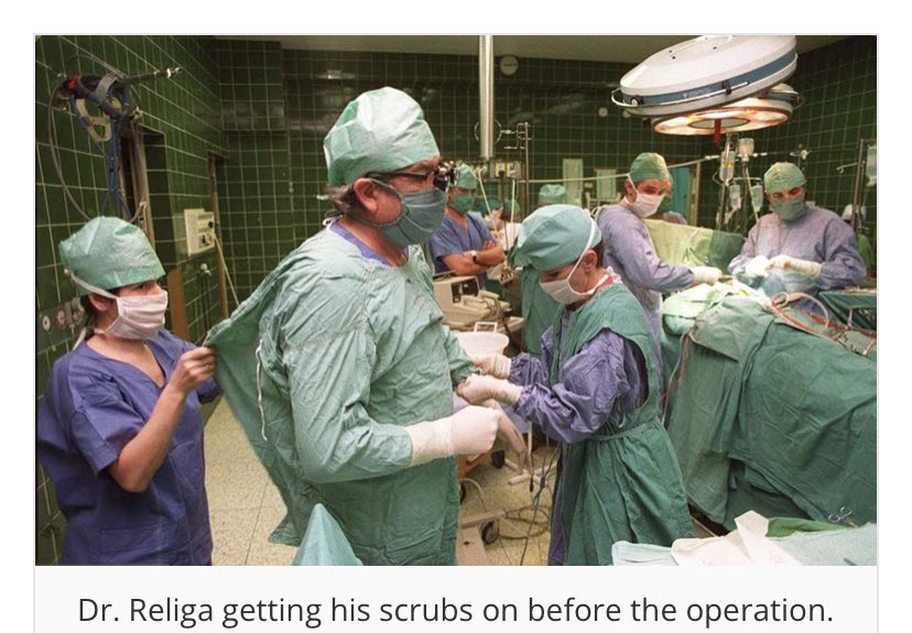 ReidEdwardII's tweet photo. The photograph of Dr. Zbigniew Religa was selected by National Geographic as among the 100 most important in history in 1987. 

The surgery, considered almost impossible at the time turned out  entirely successful.

The patient Tadeusz Żytkiewicz lived another 30 years. https://t.co/9NYahAo0IQ
