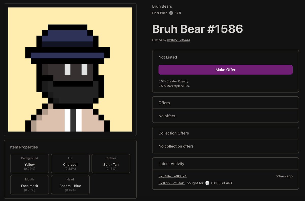 Bruh 🤦

🦑 🤝 🐻

#bruh  #BruhBears  #AptosEcosystem  #AptosLaunch