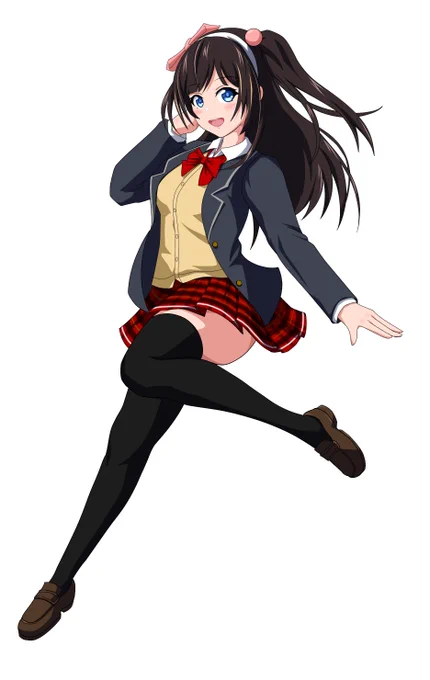 こちらで桜月花音さんの立ち絵を担当させていただきました。( ˘ω˘)のんのーん#のんのんあーと  