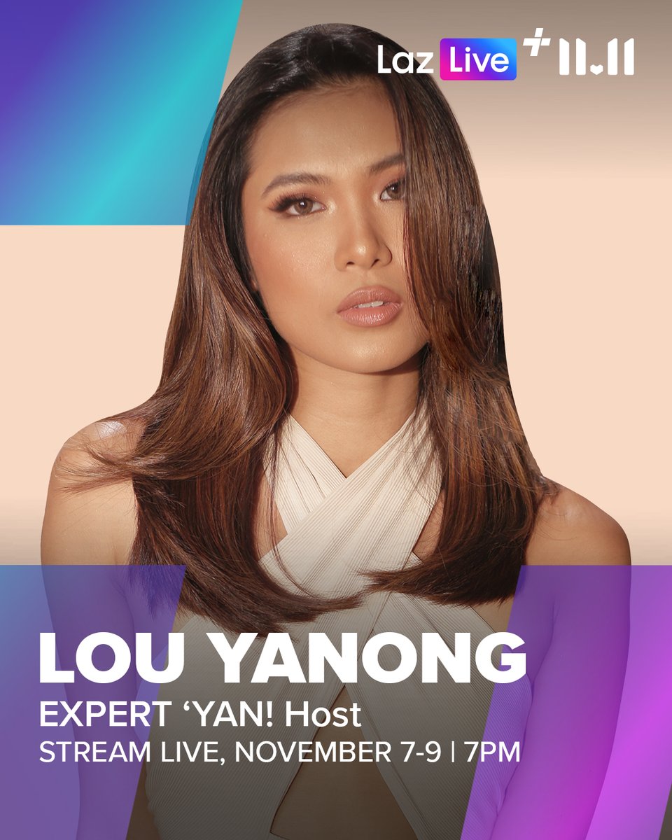 Want to add skills to life this 11.11? 🤓 Join <a href="/louyanong/">Lou Yanong</a> and our #LazLivePlusPH Experts from November 7-9, every 7PM 💜

Set reminders on your #LazadaPH app:
👉 lzd.co/LazLivePlus-11…

#LazadaBiggestSale #LazadaPH1111
