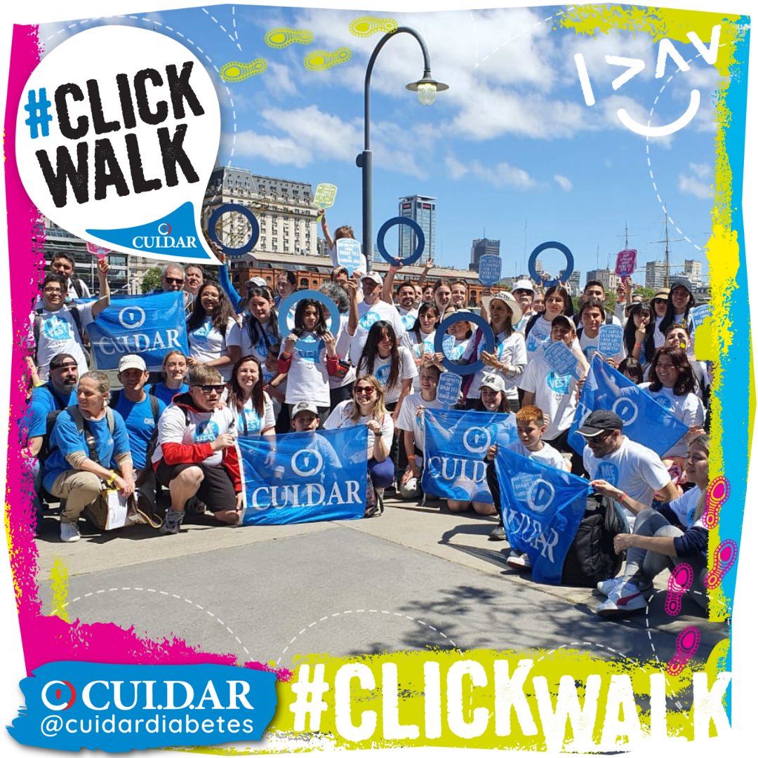 cuidardiabetes's tweet photo. 🥳#CLICKWALK🥳
😱¡Ya disfrutando del recorrido! ¡Muy Felices!😃
🌟¡Les presentamos a uno de nuestros 10 equipos, con quienes nos estamos divirtiendo, enfrentando desafíos, aprendiendo y haciendo un click en nuestra vida con diabetes!🌟
💙¡Viví la experiencia @cuidardiabetes!💙 https://t.co/SM0Xb2wsvw
