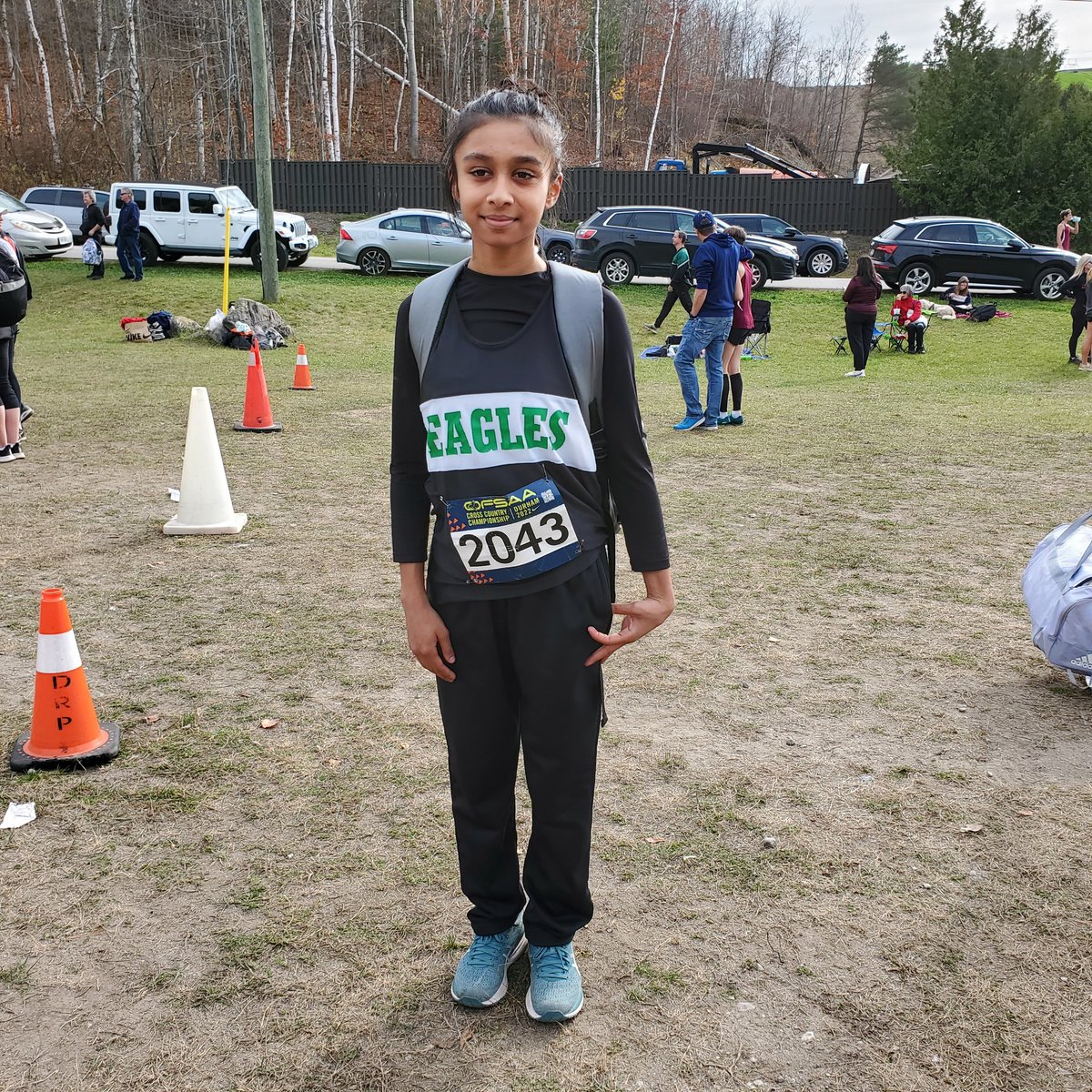 Good luck to <a href="/LASSeagles/">LASSeagles</a> runner Riyaa B as she competes in OFSAA Senior Girls cross country race! Go Eagles!@LASSinspires