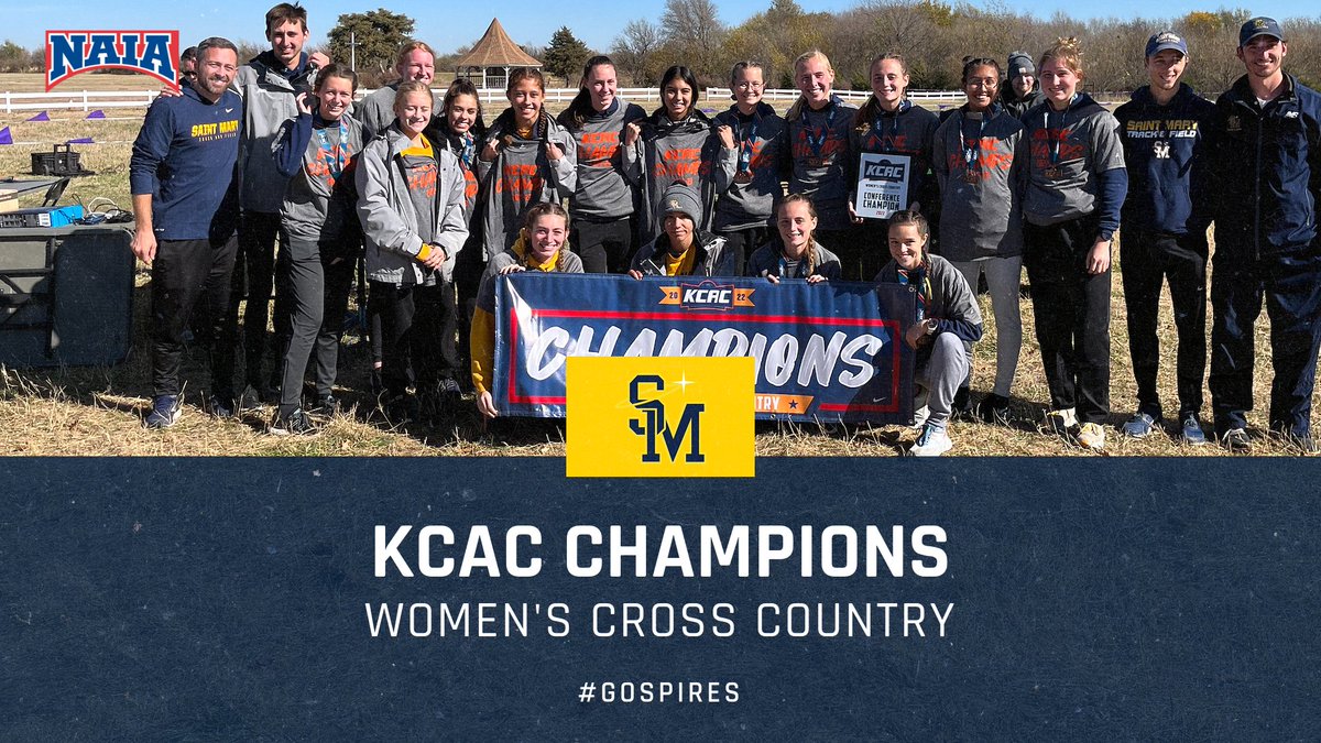 CHAMPS!! Men's Cross Country has won their TENTH consecutive KCAC championship and the Women's team won their sixth KCAC Championship in the last nine years, congratulations!! #gospires