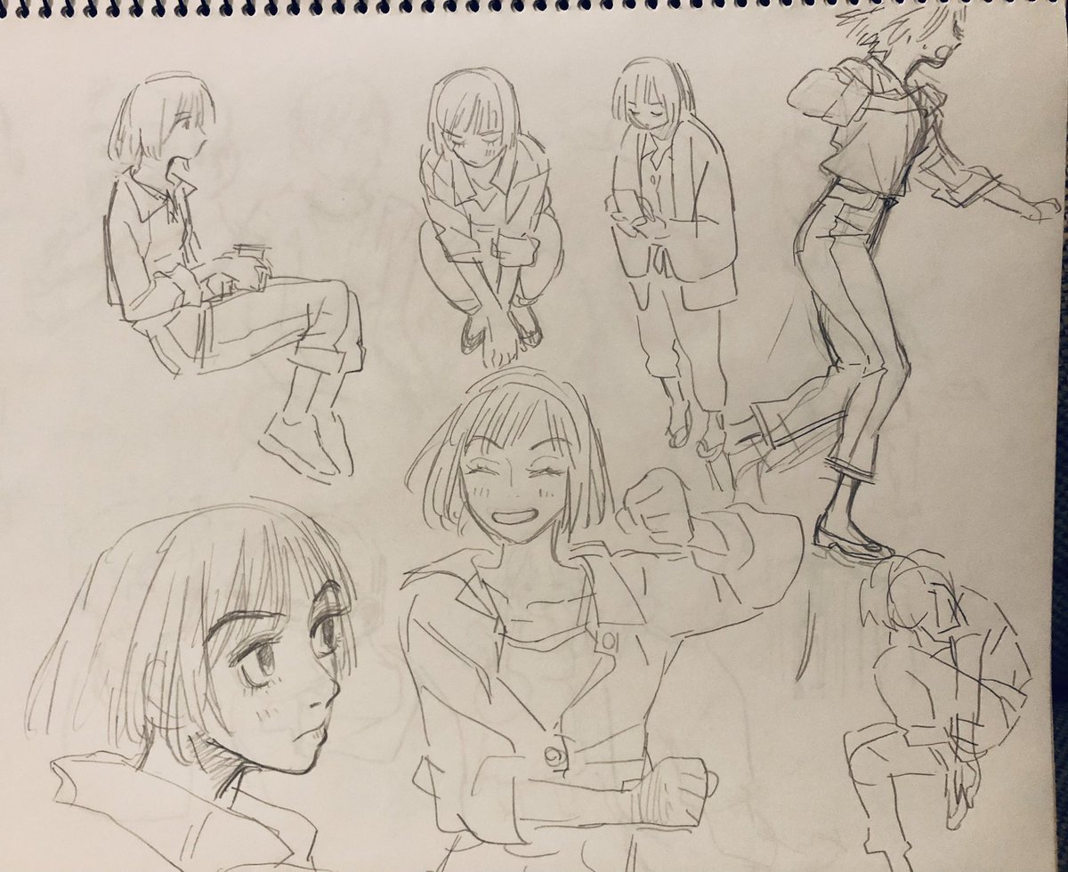 らくがき。ずーっと仕事してやっと今ひと段落ついた…! 