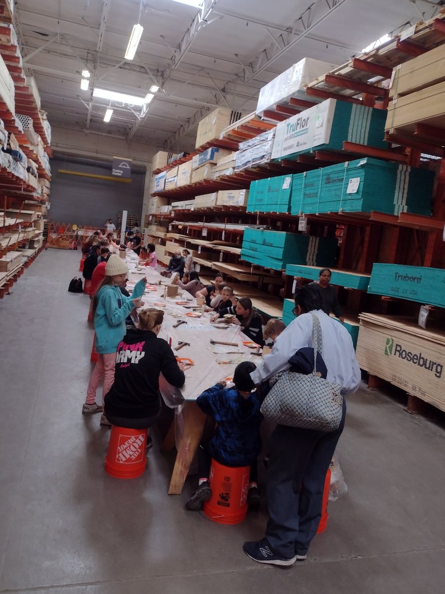 Kids works in full swing! And we are having a blast. Thanks for everyone who came out and enjoyed the experience <a href="/THD470_Susan/">Susan Hernandez</a> <a href="/AnnieH_HD/">Annie Hernandez</a> @THD470_Micaela <a href="/JeremyatTHD/">Jeremy</a> <a href="/KimHD_ASDS/">Kim</a>