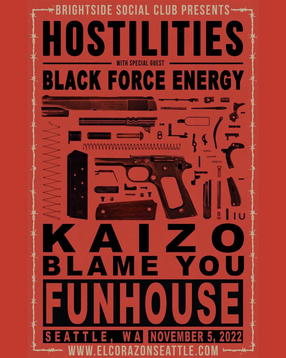 Seattle tonight! Tickets the door!