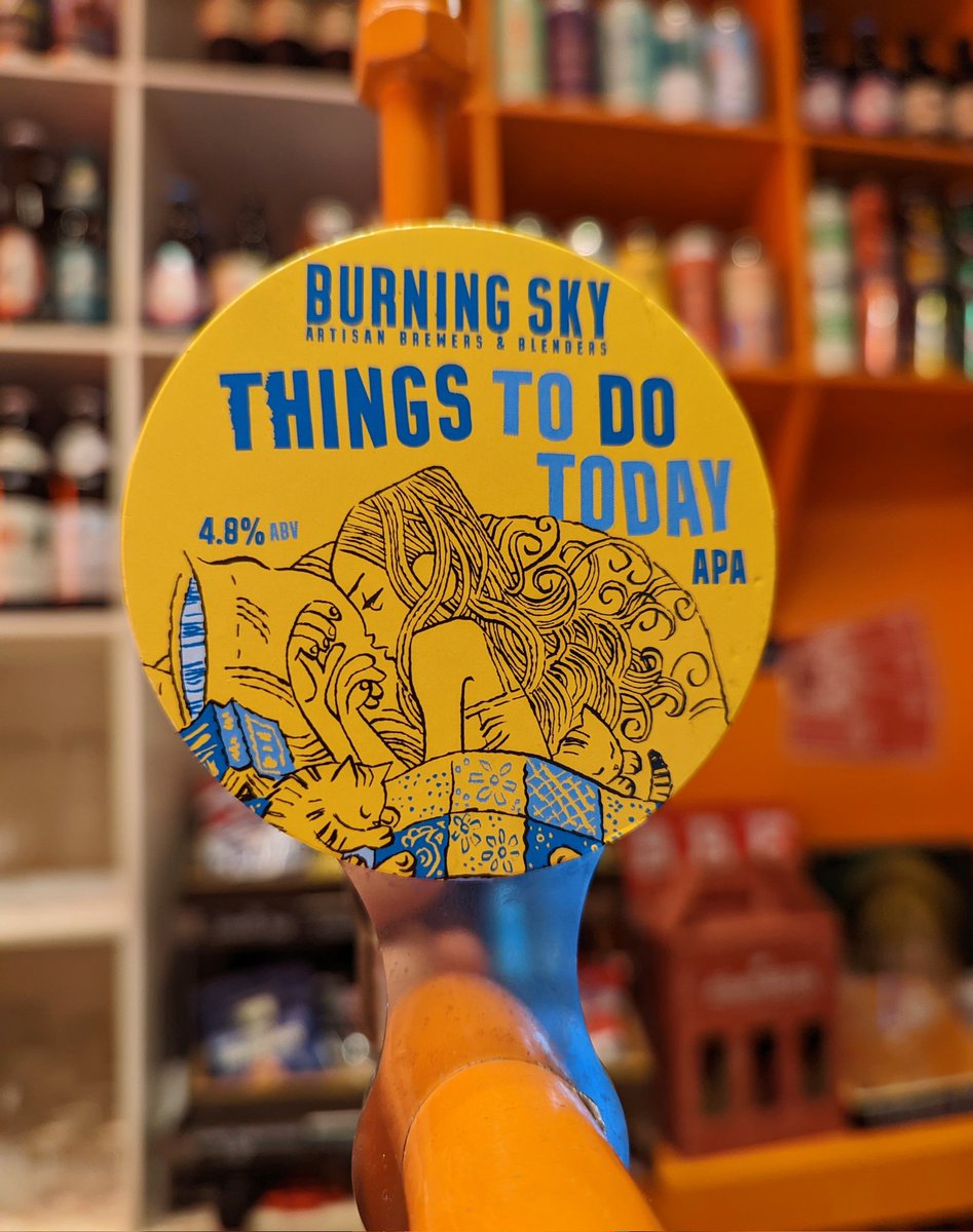 WeBroughtBeer's tweet photo. This awesome West Coast Pale Ale was released this week for the first time by the lovely people @burningskybeer and we are very happy to have it on tap.
At super tasty sub 5% Westie from one of our favourite UK breweries is a great way to while away a Saturday evening.
😁😁😁 https://t.co/BprNVtFvJS