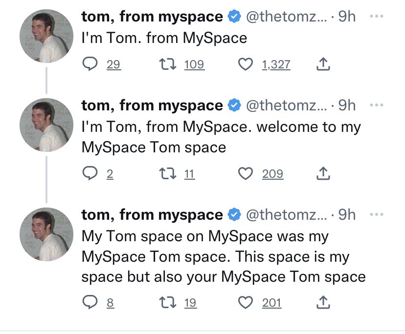 Tom? Hey Tom?! Can we have MySpace back?!
