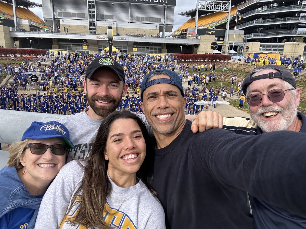 Finishing up PA tour with my daughter, future son-in-law and his fam at the Pitt game