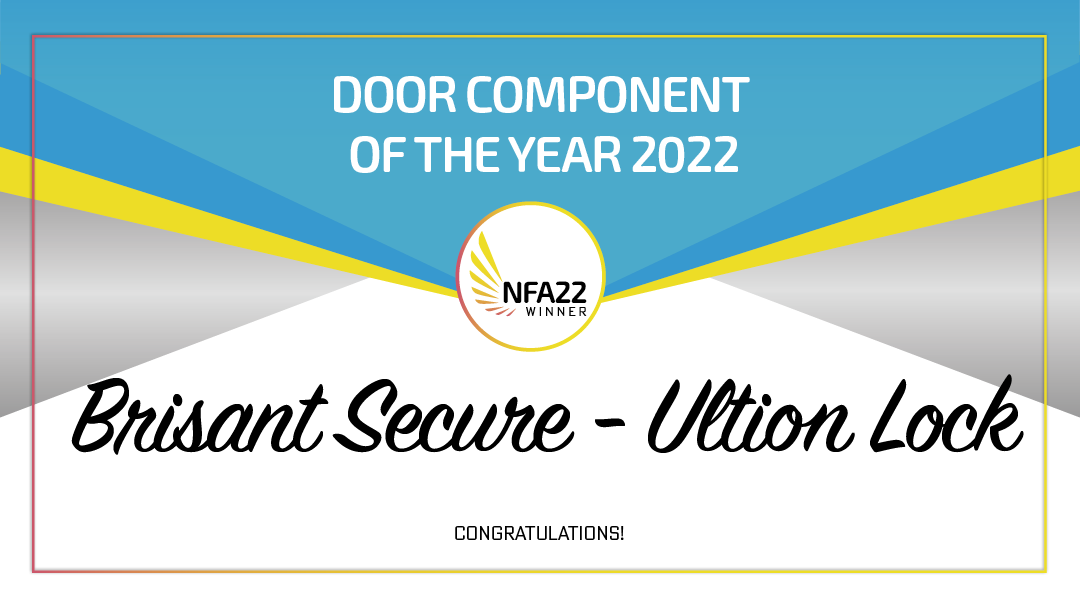 NatFenAwards's tweet photo. Door component of the year goes to @BrisantSecure well done! #winnersevent #nfa22 https://t.co/yjIPFwEBLd