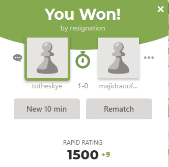 One small step for man, one giant leap for mr. Randomiser Small #chess milestone ♟️