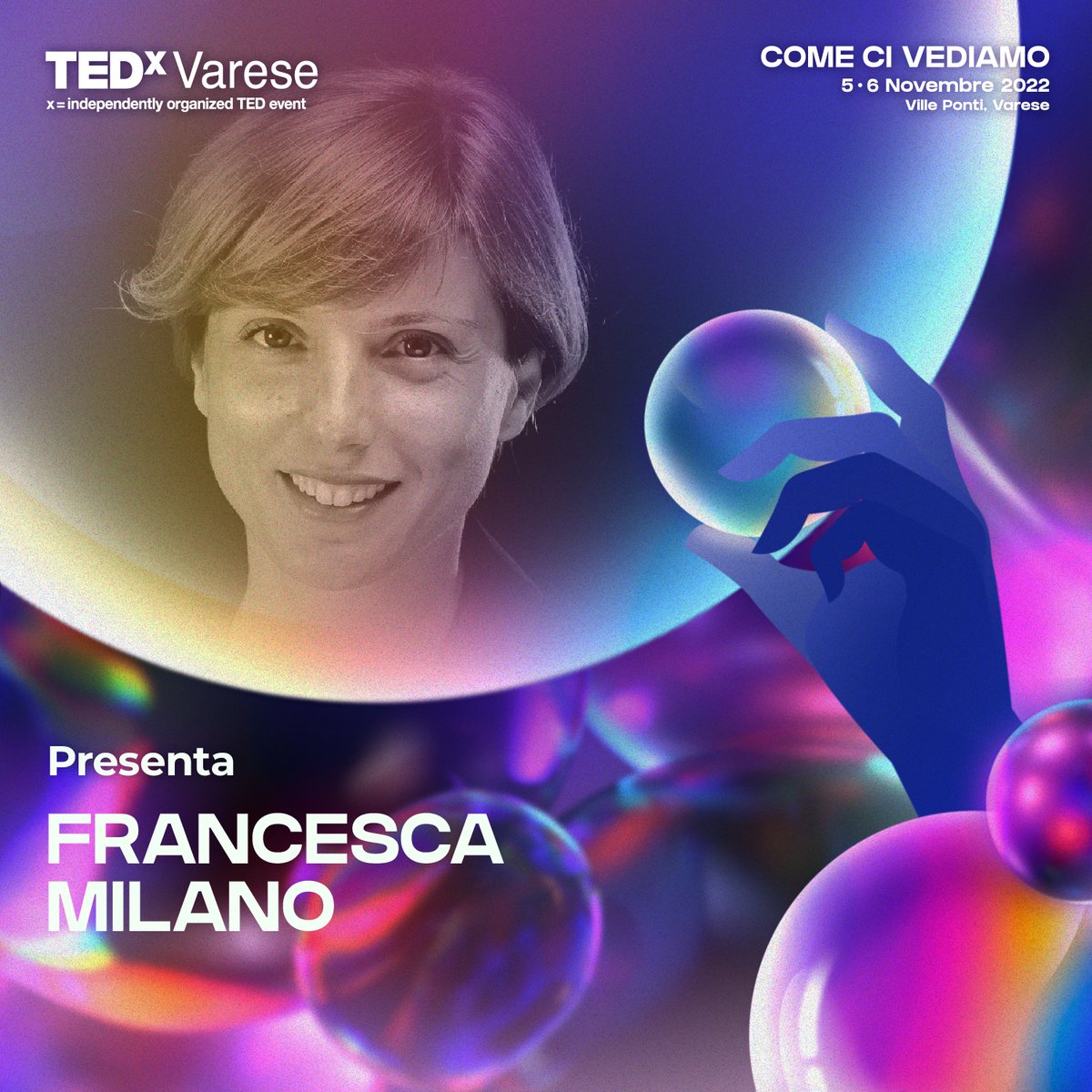 ❌🎤<a href="/Francescami/">francesca milano</a> è la presentatrice di TEDxVarese 2022 e con la sua voce ci guiderà alla scoperta di tutti gli speaker e dei grandi temi che tratteranno. Vi aspettiamo domani a Ville Ponti.