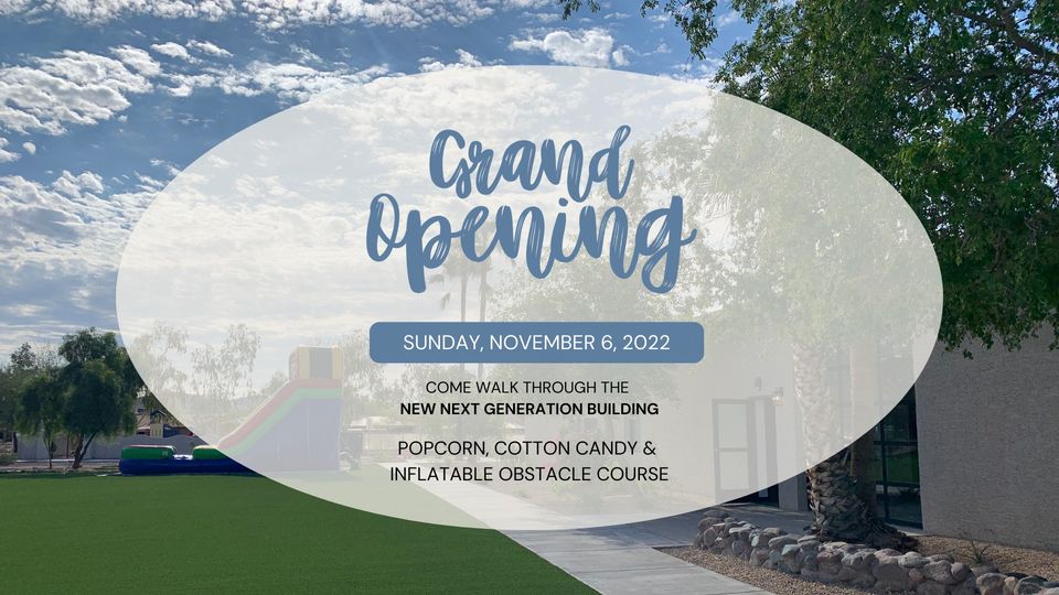 NValleyChurch's tweet photo. Popcorn, Cotton Candy &amp; Inflatable Obstacle Course! 
Join us this Sunday, Nov. 6th as we celebrate the New Next Gen Building being open for our kids &amp; students. We'll show you around the building following both the 9:00am and 10:45am services.
#northvalley #nextgen #grandopening https://t.co/Wy0A6LaLrT