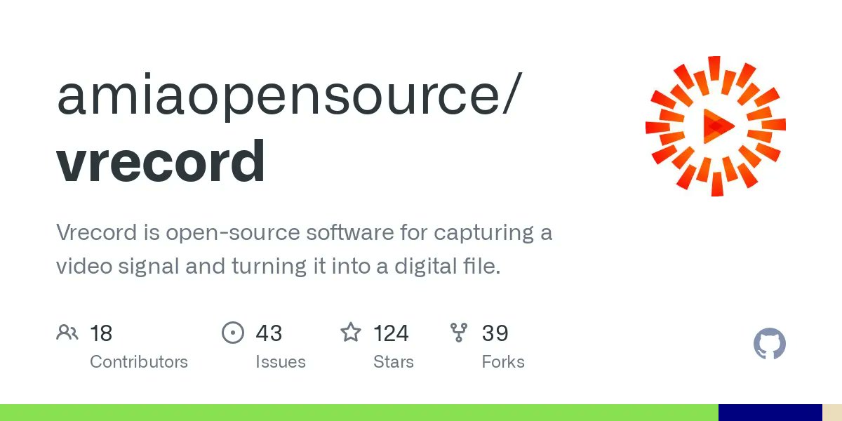 AMIAnet's tweet image. Our last two webinars of 2022 will focus on #avopensource tools:
Intro to #vrecord on 11/9 with @aeschweik
Intro to #DVRescue on 11/16 with @dericed and @LibbyHopfauf 

buff.ly/2LeDvW2