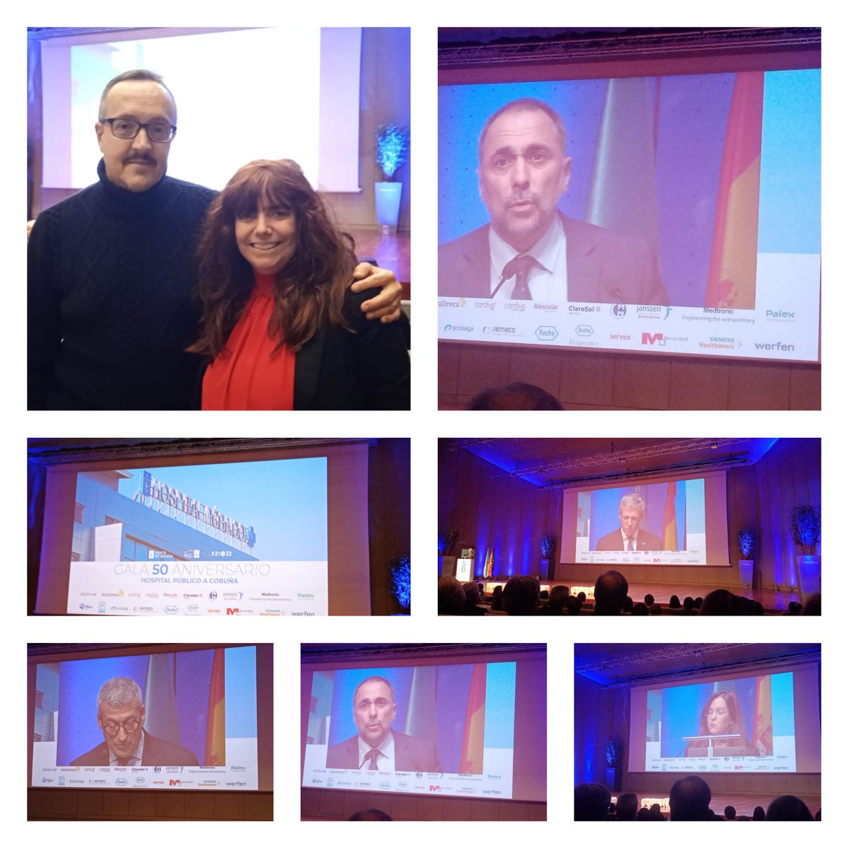 CPLGA's tweet photo. Esta noite Ana Vázquez e Francisco Comí representan ó #CPLGA na gala do #50anosCHUAC. https://t.co/gGbCEdHHGl