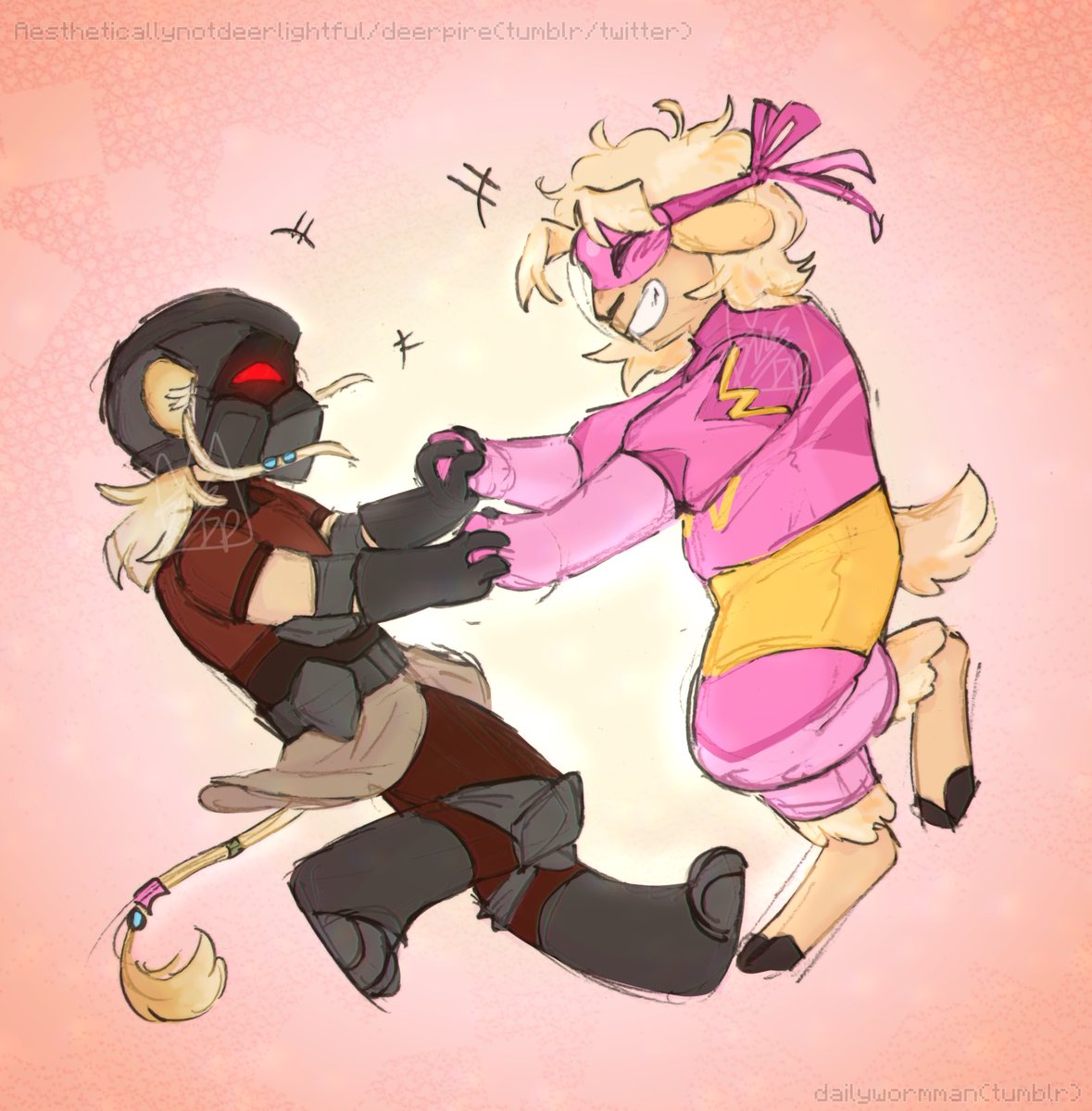 Deerpire's tweet photo. friends once upon a time
.
(Please do not use or repost my works anywhere without explicit permission from me first, thank you <3)
#Hermitcraftfanart #evilxisuma #wormman #hermitcraft https://t.co/Ky9rZd4rdo