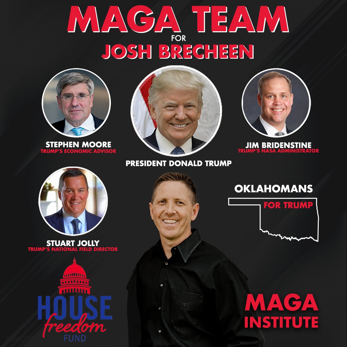 I am honored to have been endorsed by so many MAGA Patriots! To learn more about my conservative endorsements and my conservative platform visit my website at: joshbrecheen.com