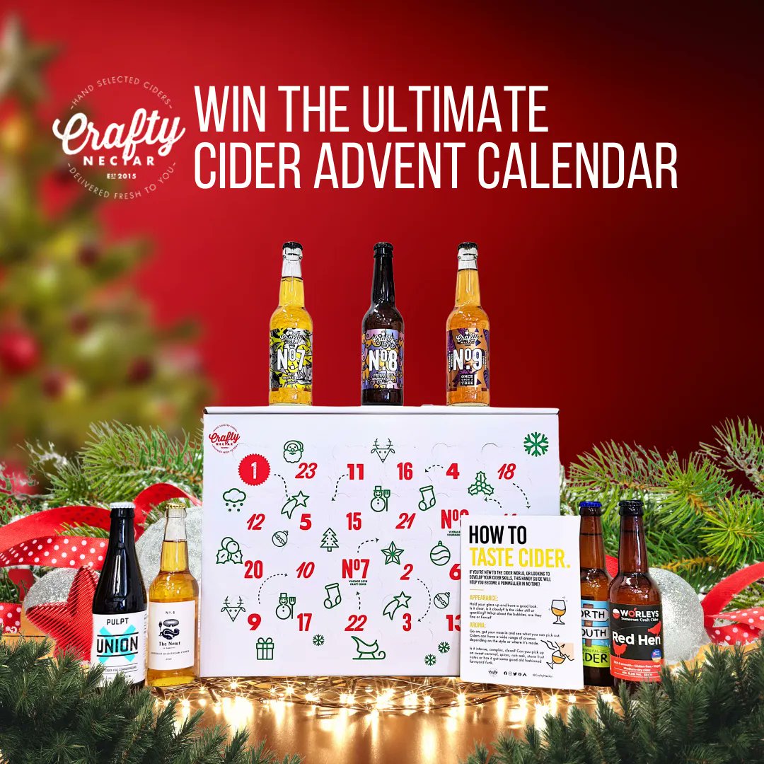 CraftyNectar's tweet photo. π
ππ» WIN THE ULTIMATE CIDER ADVENT CALENDAR!!!
#24DaysofCider is BACK by popular demand! To help celebrate its launch weβre giving you the chance to WIN one π
Like π, Tag π₯° & Enter πhttps://t.co/m2CI62Yr7g
#giveaway #craftcider #vegan #adventcalendar https://t.co/YXcW84Q9B5