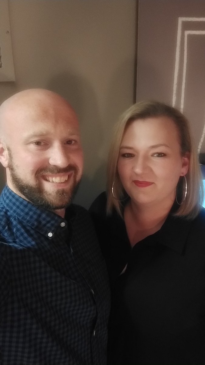 Me and Mrs s on a night out for a few drinks and a good laugh watching <a href="/jimeoin/">Jimeóin</a> at the theater royal.