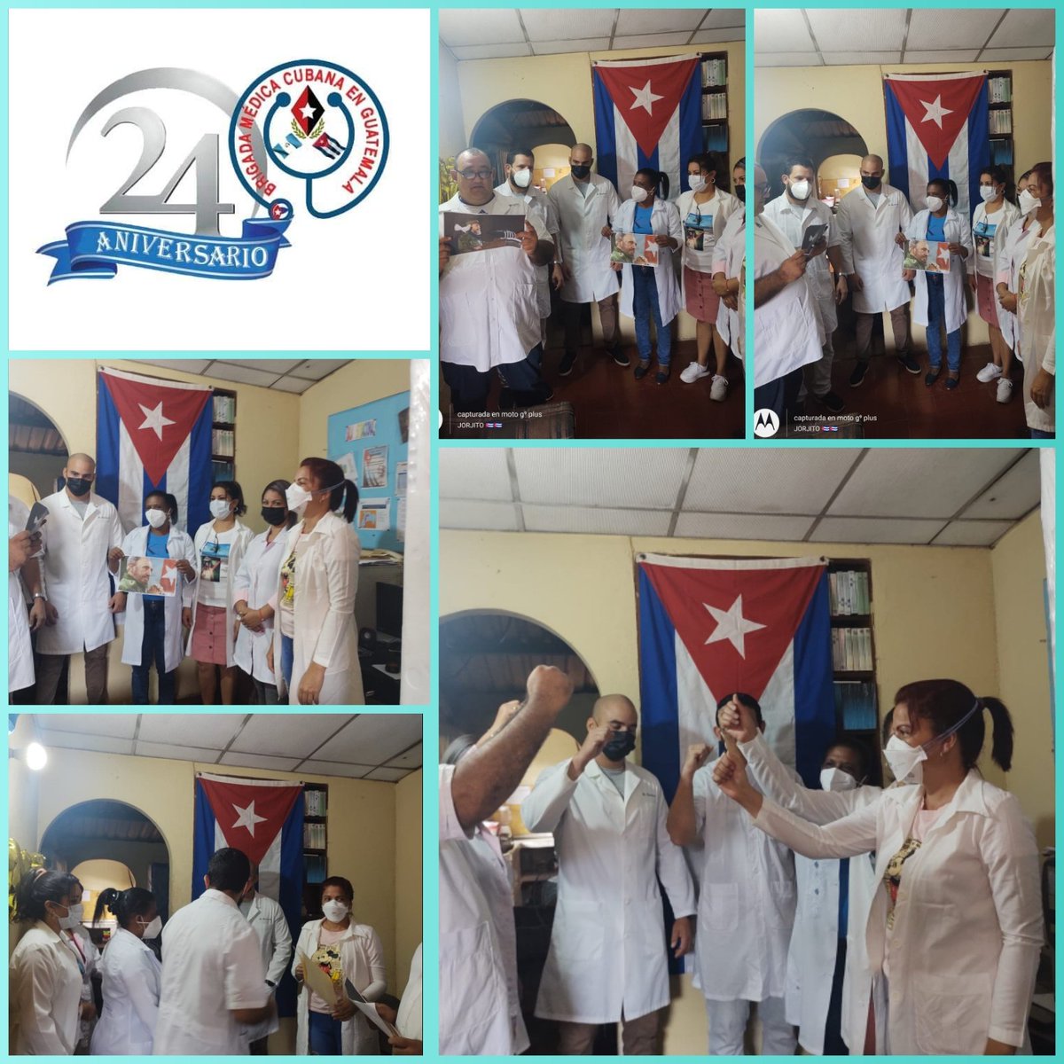 BmcSuchitepque1's tweet photo. Matutino especial por el 24 Aniversario de la Colaboración Médica Cubana en Guatemala. Solidaridad y amor con el pueblo guatemalteco #24añosBMCGuatemala #CubaCoopera #CubaPorLaPaz #CubaPorLaVida #CubaPorLaSalud https://t.co/Vxs7nlD8ID