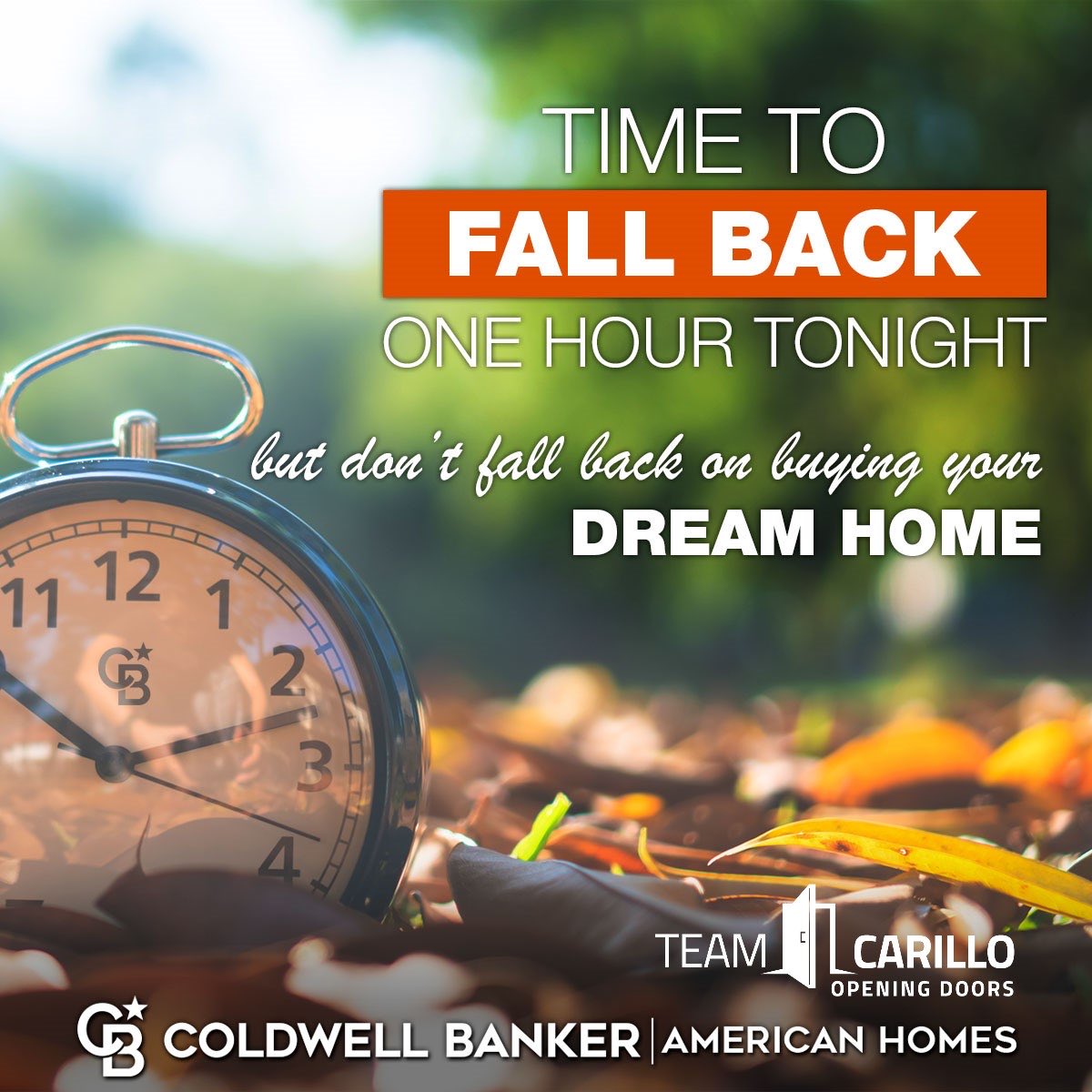 Public Service Announcement:  I don't take advantage of Daylight Saving Time to get an extra hour of sleep. I use it to show homes for an extra hour! ⏰ Let’s Connect!❤️