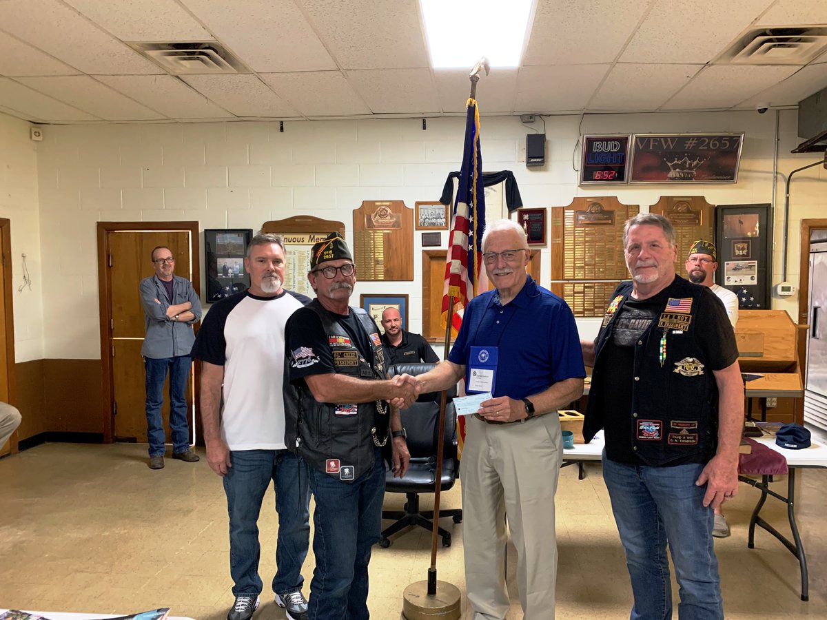 Thank you VFW Riders from Post 2657 in Fulton for your hard work and generous donation!!!