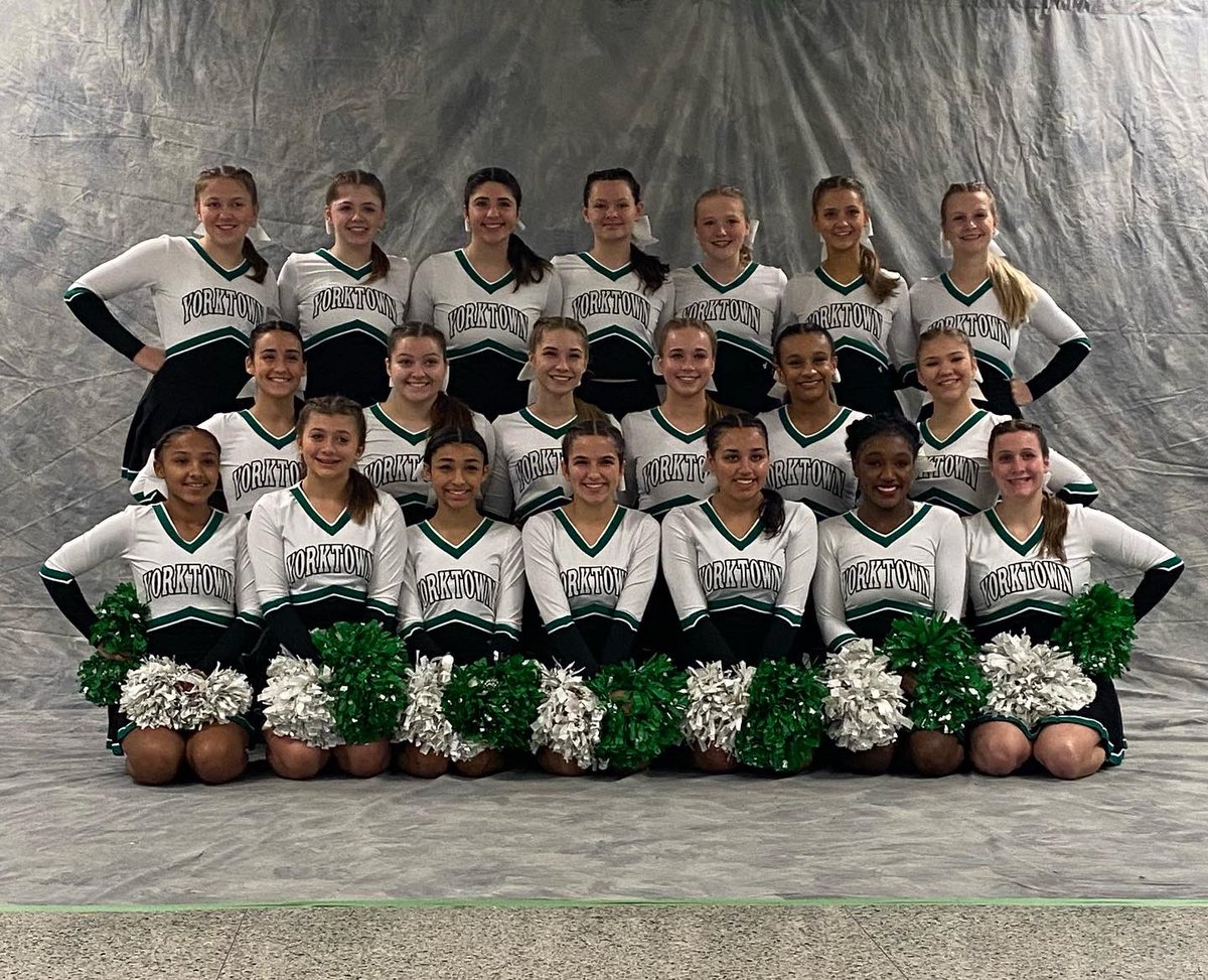 YHSTigerCheer's tweet photo. Your YHS Cheerleaders are 6th in the
state of Indiana in the small Varsity Time-Out division! We could not be more proud! These ladies moved up 5 places from where they qualified in prelims! Amazing performance
today Tigers! Way to put Yorktown Cheer back on the map!! #groundUp https://t.co/nc0fpAIMGd