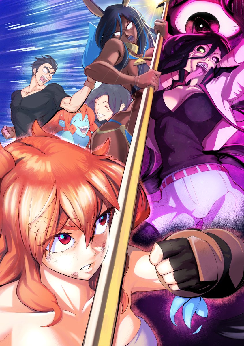 Niseworks's tweet photo. Here I have places from 7th 10th Thanks for your participation! 
Everyone in the top 10 will get a free copy of the artbook with your piece on it (shipping included)
-
7th @TomorrowsJoker
8th @Peachcupp 
9th @Adyon 
10th @_RXGE https://t.co/ooEeVSdztw