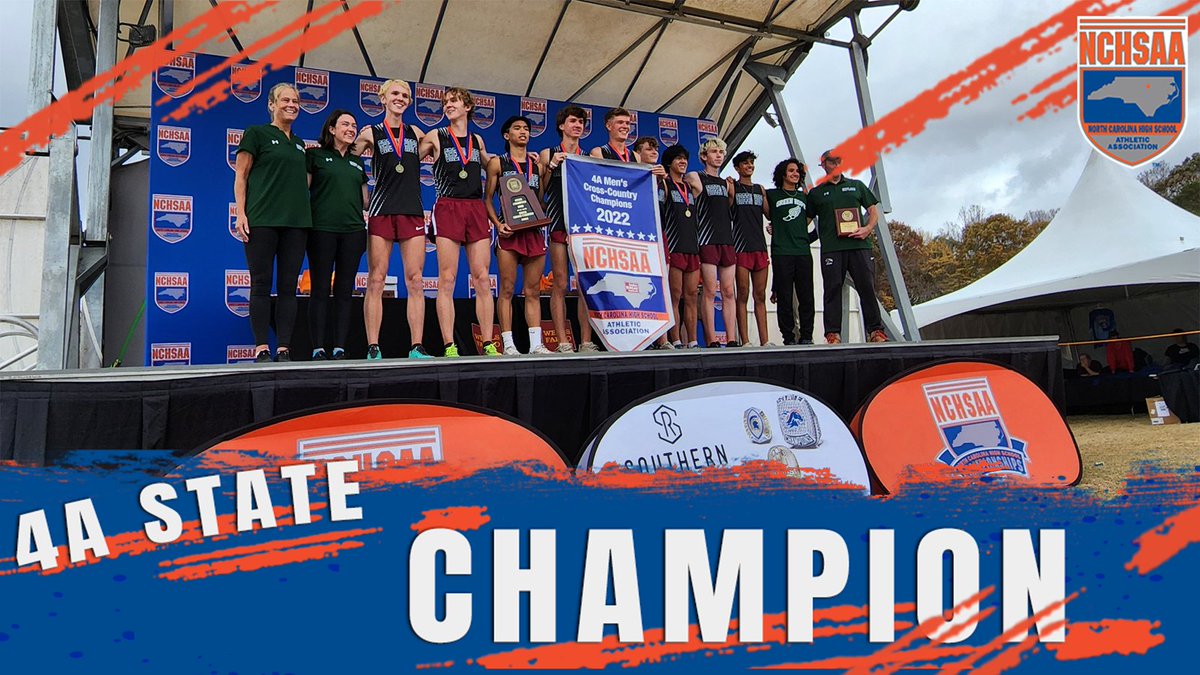 NCHSAA's tweet image. Congrats to the 2022 4A Men's Cross Country State Champions!! 

@greenhopetfxc 

#NCHSAAXC