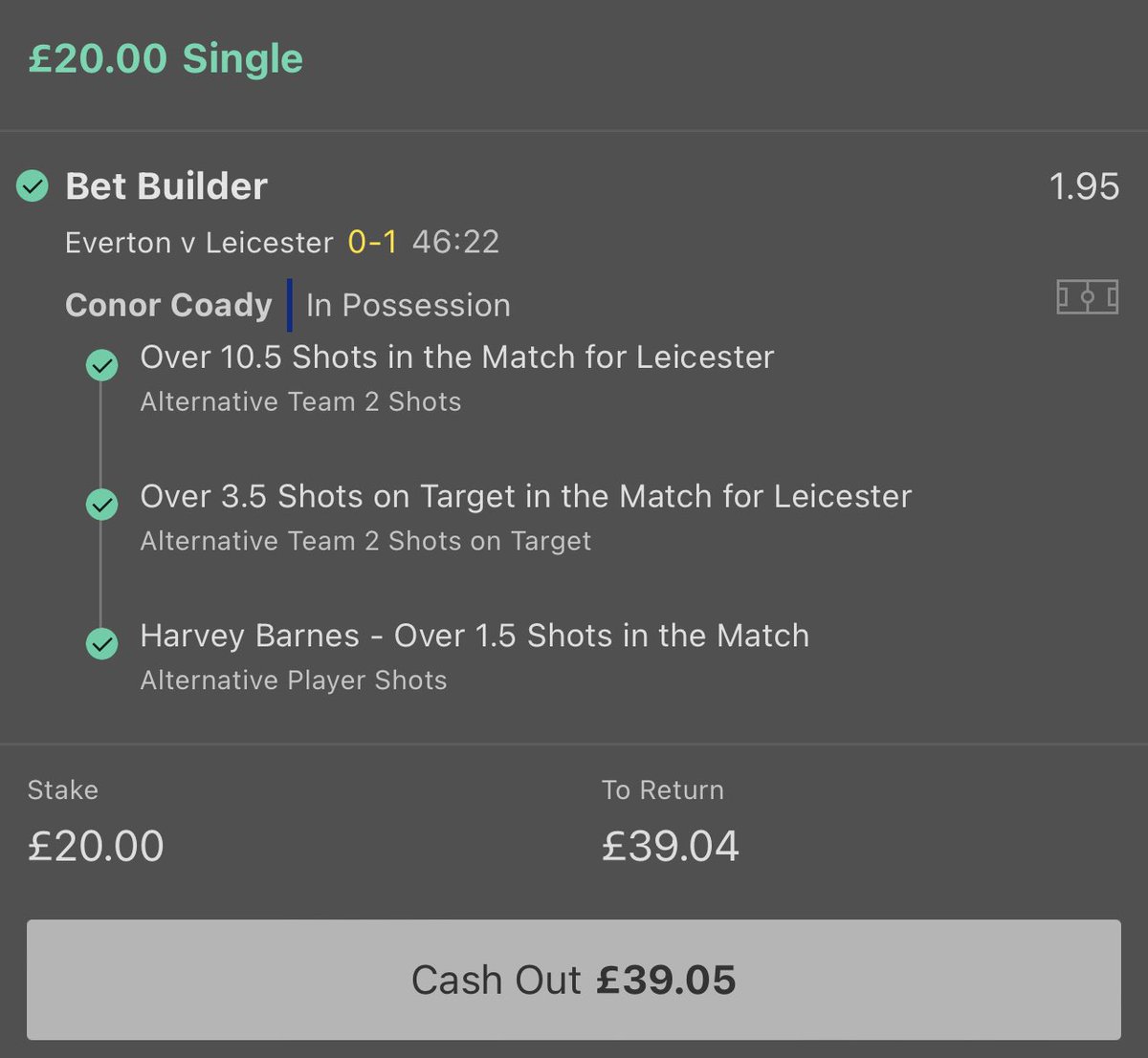 TIPSCLUBB's tweet photo. WINNER ✅

Done and dusted in the first half 💰

Like and follow if you was on ❤️ https://t.co/JcezQth7qR