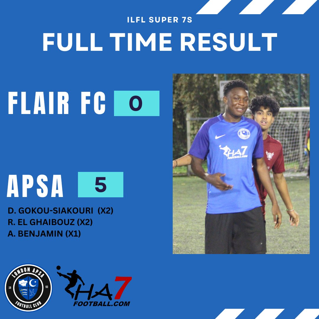 Full Time. 3 points secured by the U21s.

#LondonAPSA #RebuildingAPSA