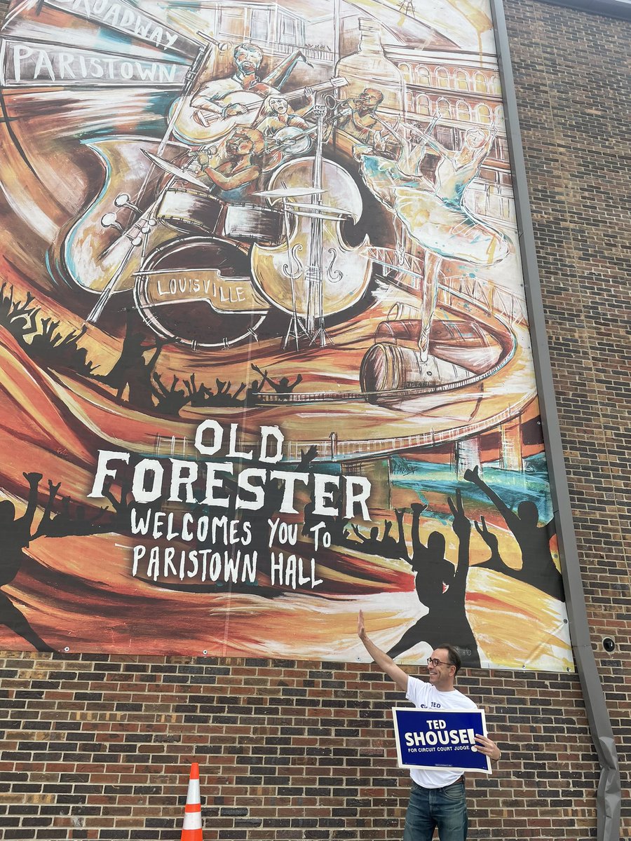 🪧Sign waving at the Paristown early voting location! You can still vote early today, polls close at 6pm. #tedshouseforjudge