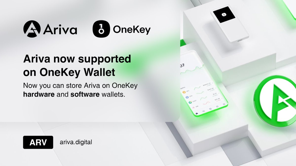 #Ariva is spreading day by day to achieve the goal.

$ARV is the #tourism #cryptocurrency that can be spent safely from the #CRYPTO #WALLETS, eliminating the need to carry cash or debit cards.

<a href="/OneKeyHQ/">OneKey</a>  is our next stop, which supports #ARV in cold and hot wallets.