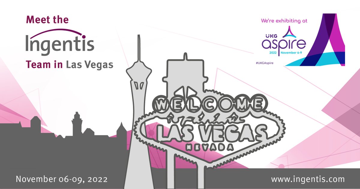 ingentisgmbh's tweet photo. Get ready to join us at #UKGAspire in #LasVegas tomorrow! 🤩 We'll be waiting for you at booth #65 👋 @UKGInc 

#hrtech #hranalytics #orgcharting https://t.co/7UgMhf8o0M