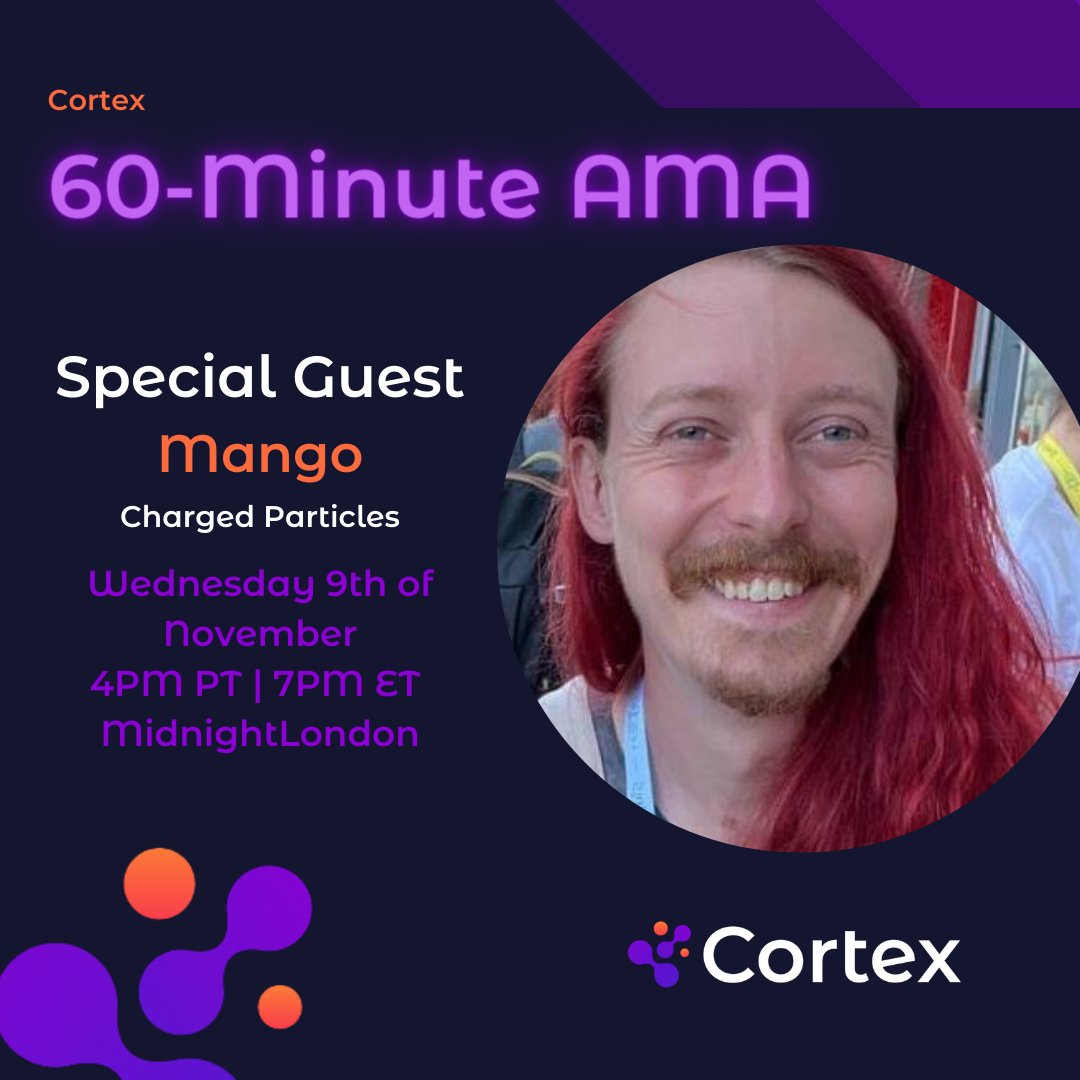 crtx_io's tweet photo. We are excited to host @MangoDogwood of Charged Particles to discuss the @DefiNft platform, as well as our partnership as an early #SDK adopter!
Wednesday 4pm Pacific, 7pm eastern.
Hosted by @leonardkish and @unclenate
https://t.co/I4T8nmuQmB https://t.co/V0ZoY8axqJ