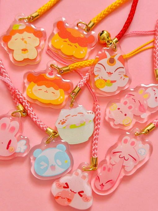 SHOP UPDATE  lots of new charms, keychains, stickers + phone grips~!! 