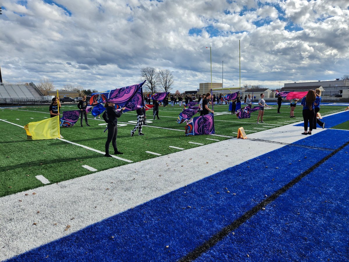 BrunswickHSBand's tweet photo. The Marching Blue Devils are focused and getting prepared for their performance tonight. #Style2022 #BeaconsofExcellence #BrunswickPride https://t.co/4g2pXmCIAS