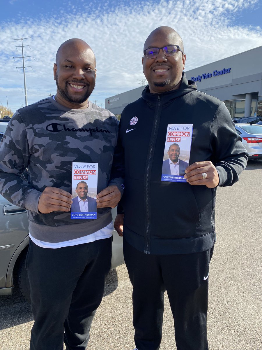 voteSmitherman's tweet photo. Thx for voting Smitherman for Hamilton County Commissioner. VOTE Nov 8th. @RayshonMack @RaymondDMack1 @ronaldctoddII @ScottWartman @bwhitton1007 @blkmajesty7 @emily_harten @jymccray @joelind @brianshrive @FinneyLawFirm @QCSausage @NicReblando @bybpatton @CinFop @votelizkeating https://t.co/gkLmQsxezW