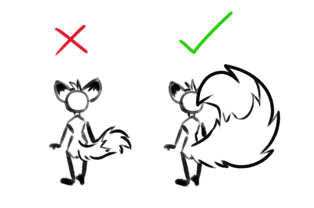 there’s a wrong way, and a right way to draw tails. refer to this simple guide. thank you.