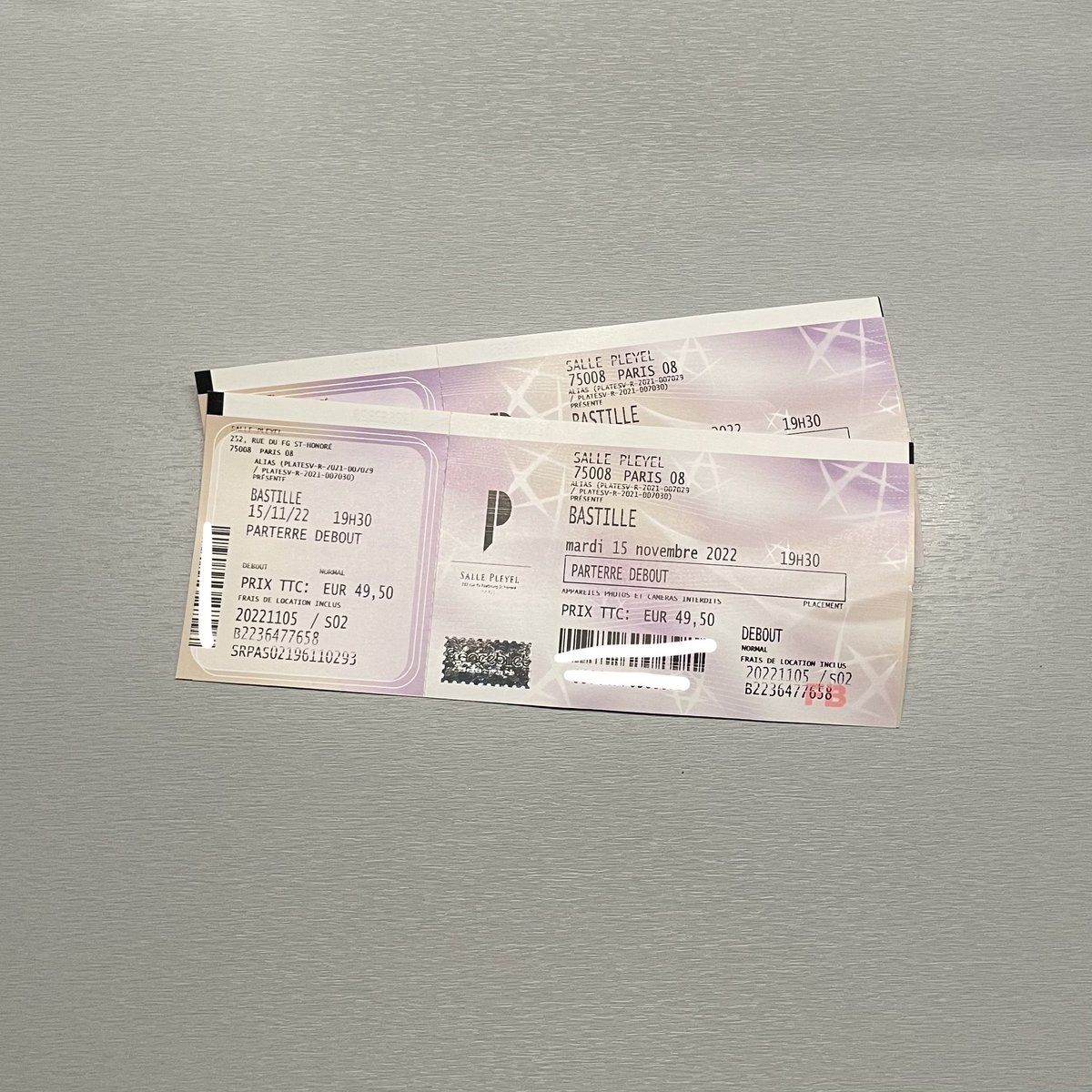 SecretGardn13's tweet photo. CONCERT BASTILLE 

Je vends une place en fosse pour le concert de Bastille à la Salle Pleyel (Paris) le 15 Novembre 2022. 

DM pour plus d’infos!
#Bastille #Givemethefuturetour #sallepleyel @sallepleyel https://t.co/Ch5IoilTUQ