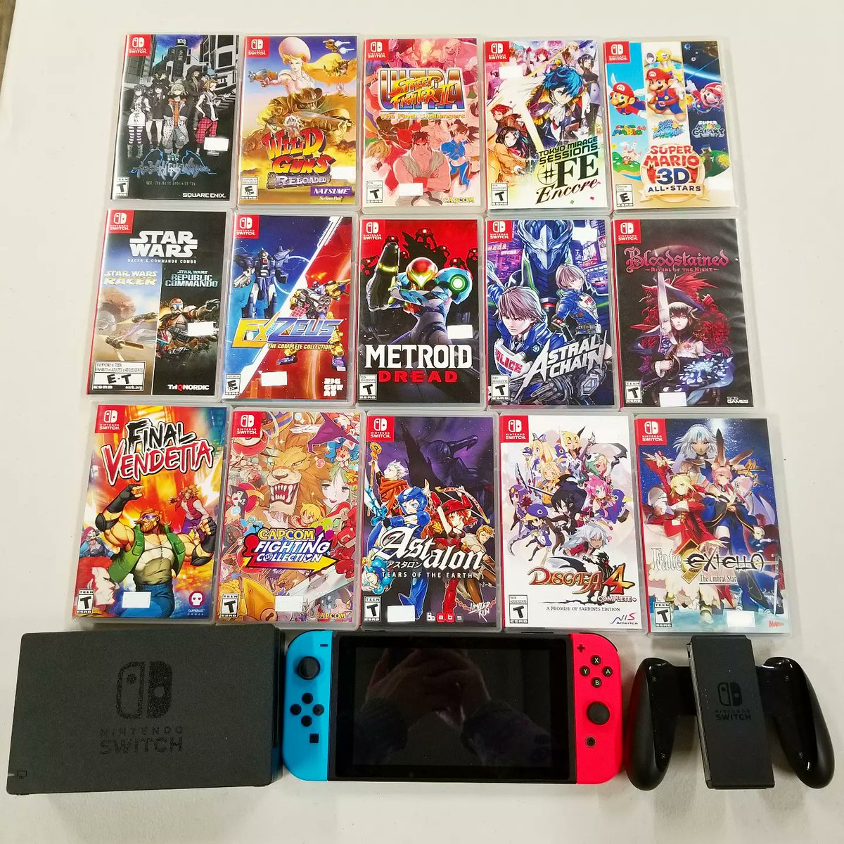 Game_Realms's tweet photo. We got #NintendoSwitch #videogames in stock at Game Realms in Burbank California!
We ship in USA.
#Nintendo #TWEWY #WildGuns #StreetFighter #TokyoMirageSessionsFE #SuperMarioBros #StarWars #Metroid #MetroidDread #EXZeus #AstralChain #Capcom #DarkStalkers #Disgaea #FateExtella https://t.co/bb4vXIMO4g