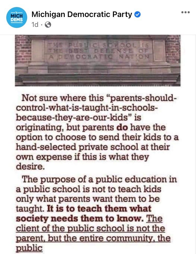 DeAngelisCorey's tweet photo. hey remember when the Michigan Democratic Party deleted this post https://t.co/4d8NFal59I