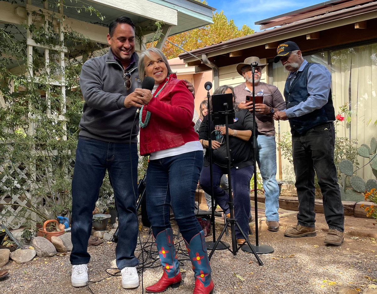 Michelle4NM's tweet photo. Kicked off GOTV Saturday with friends and supporters in Alamogordo. New Mexicans know what’s at stake on Election Day and they’re ready to send me back to the Roundhouse. Special thank you to @LtGovMorales for joining us! https://t.co/zmu3dUoL70