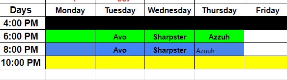 Tempz's tweet photo. Need scrims/challs for Monday and Friday lmk https://t.co/4CHVeAUFLd