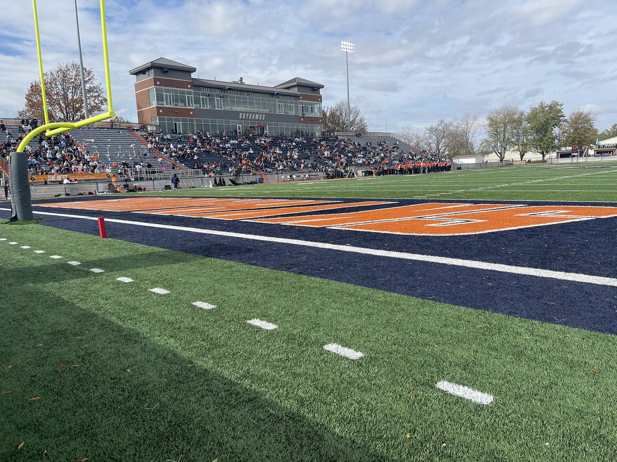 CFBWorldTour's tweet photo. New Stadium🏟: Hardy M. Graham Stadium in Martin, TN. This stadium is on the campus of UT Martin and was opened in 1964. Lights were added in 2001 and the current playing surface was installed in 2019. Hardy M. Graham Stadium has a capacity of 7500 spectators. https://t.co/hzzRriL7SG