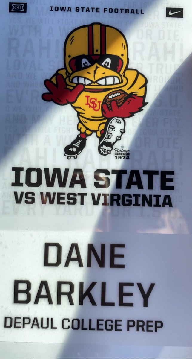 Thank you <a href="/DerekHoodjer/">Derek Hoodjer</a> for inviting me to an awesome <a href="/CycloneFB/">Iowa State Football</a> gameday visit! Had a blast spending time in the beautiful city of Ames! Go Cyclones!