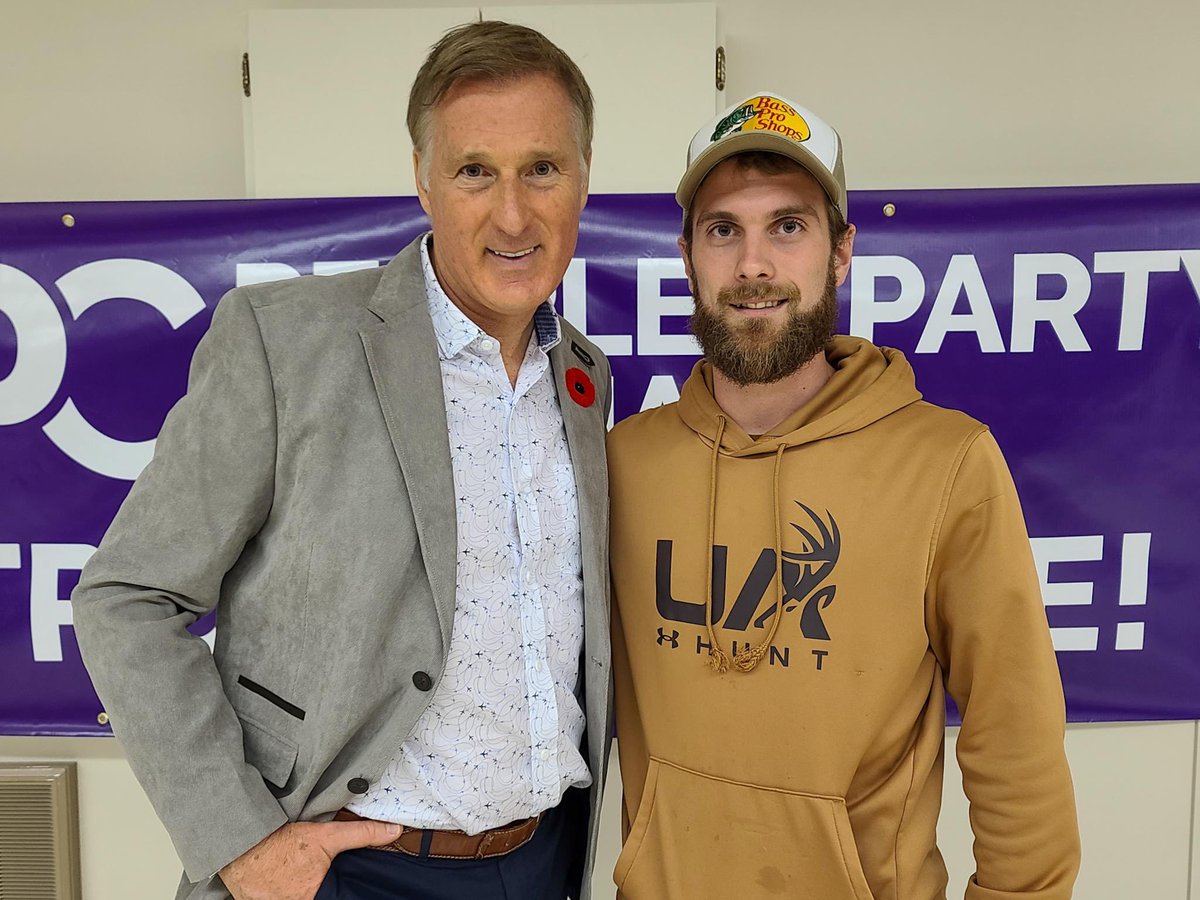 MaximeBernier's tweet photo. I was asked a lot about PPC firearms policy today in Iroquois Falls, Ont.

We will undo Trudeau’s bans and streamline regulations. https://t.co/ZUyc91dcW9