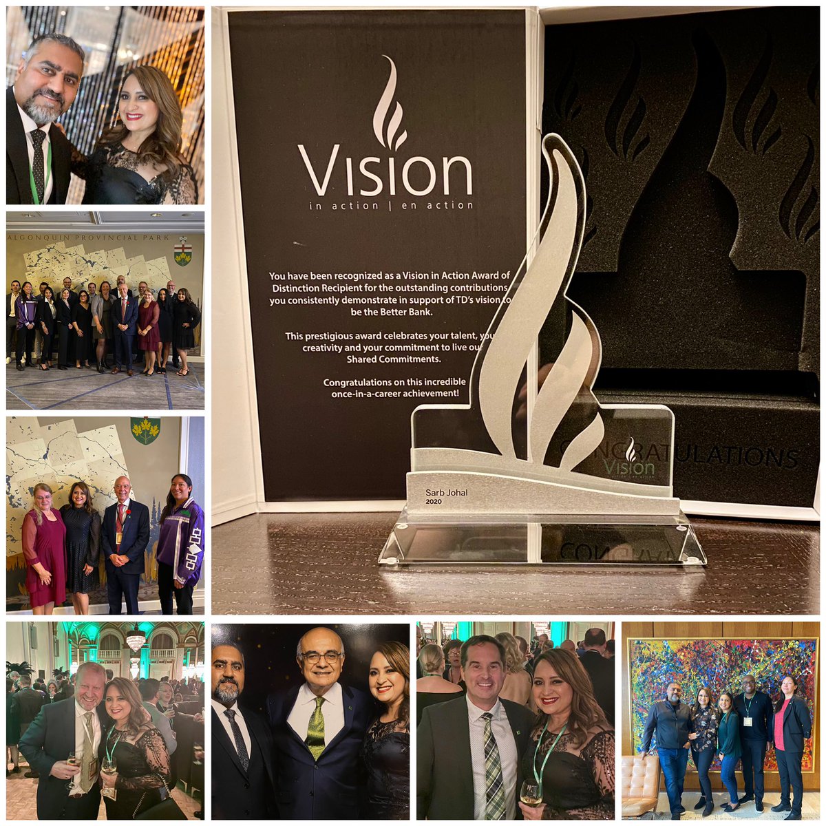 Amazing week of celebrations in Toronto for TD’s Vision in Action Award. Was truly an incredible experience and an honour to be recognized. Congratulations again to all the VIA recipients!! #VIA2022 #TDVisioninaction