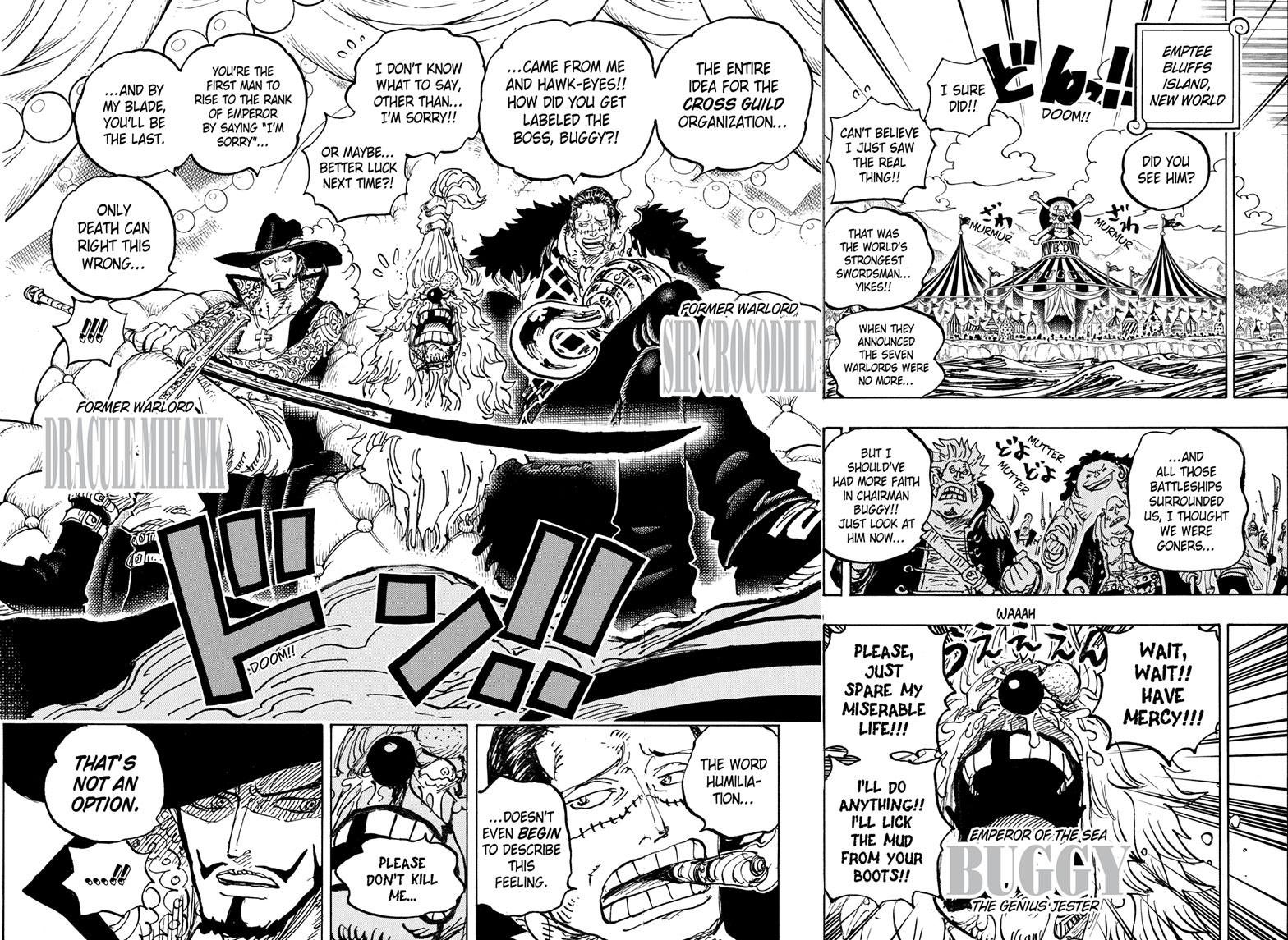 Young Cap  ONE PIECE on X: CROSS GUILD (Chapitre 1058)   / X